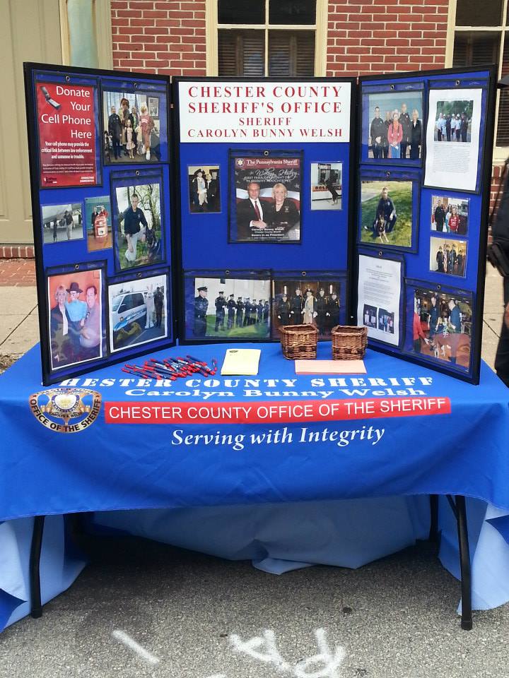 National Night Out Sheriff Poster Display